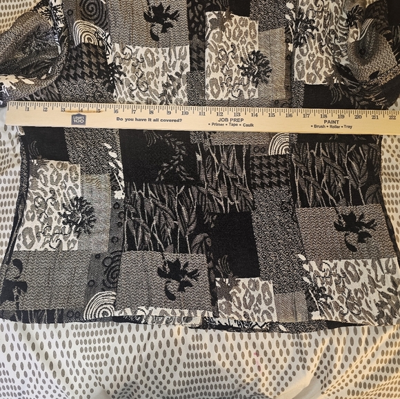 Nancy Bolen City Girls Black and Gray Patchwork Jacket - Picture 6 of 6